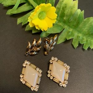 Vintage  2 pairs of Coro earrings